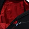 interior mochila de pera de loneta negra