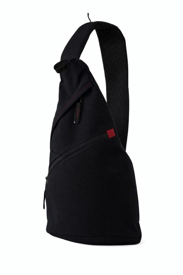 Mochila de pera de loneta negra
