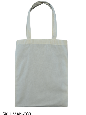Bolsa de manta cruda plana
