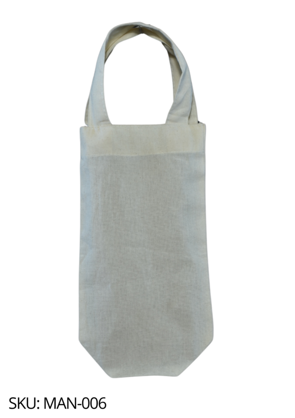 Bolsa de botella de manta cruda