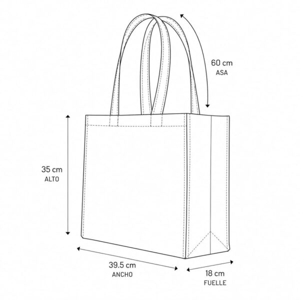 esquema bolsa de manta con fuelle esquema bolsa de manta cruda con fuelle