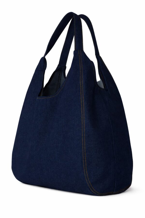 Bolsa mezclilla azul tipo camiseta Bolsa de mezclilla tipo camiseta