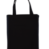 Bolsa de loneta negra, corte holandés