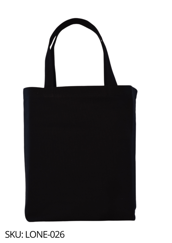 Bolsa de loneta negra, corte holandés