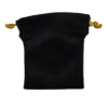 Costal mini terciopelo negro
