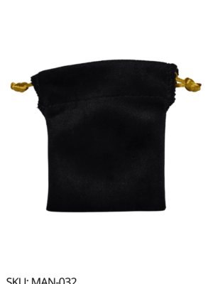 Costal mini terciopelo negro