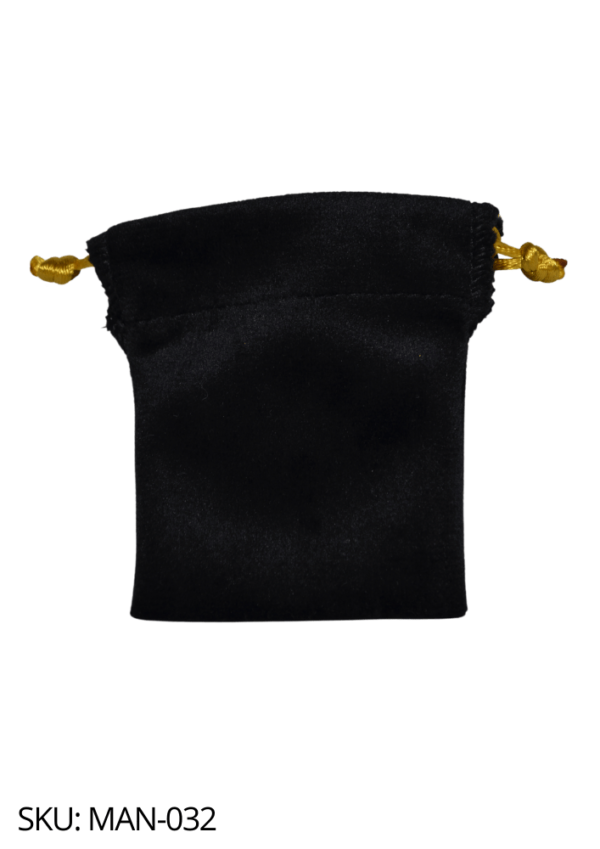 Costal mini terciopelo negro