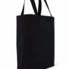Bolsa de loneta negra, corte holandés