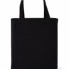 Bolsa de loneta negra, corte holandés 50 x 50 cm