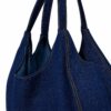 detalle bolsa mezclilla tipo camiseta detalle bolsa de mezclilla azul tipo camiseta