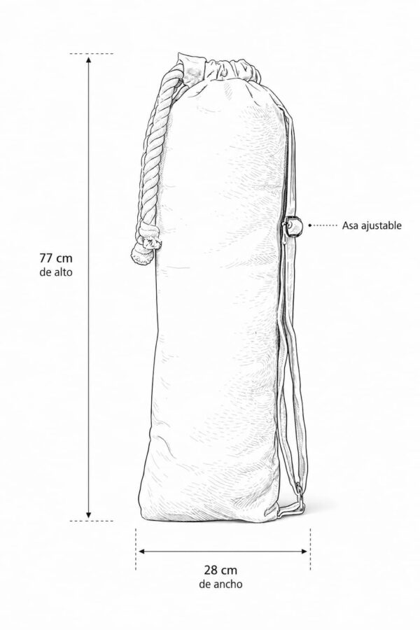 Morral para tapete de yoga negro