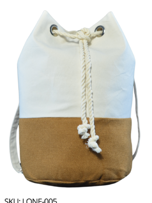 Bolsa de loneta con yute