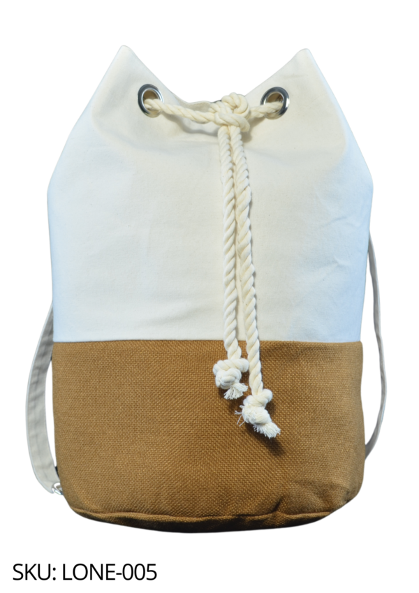 Bolsa de loneta con yute