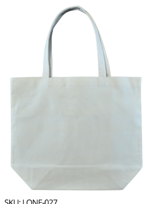 Bolsa de loneta crudo, corte holandés