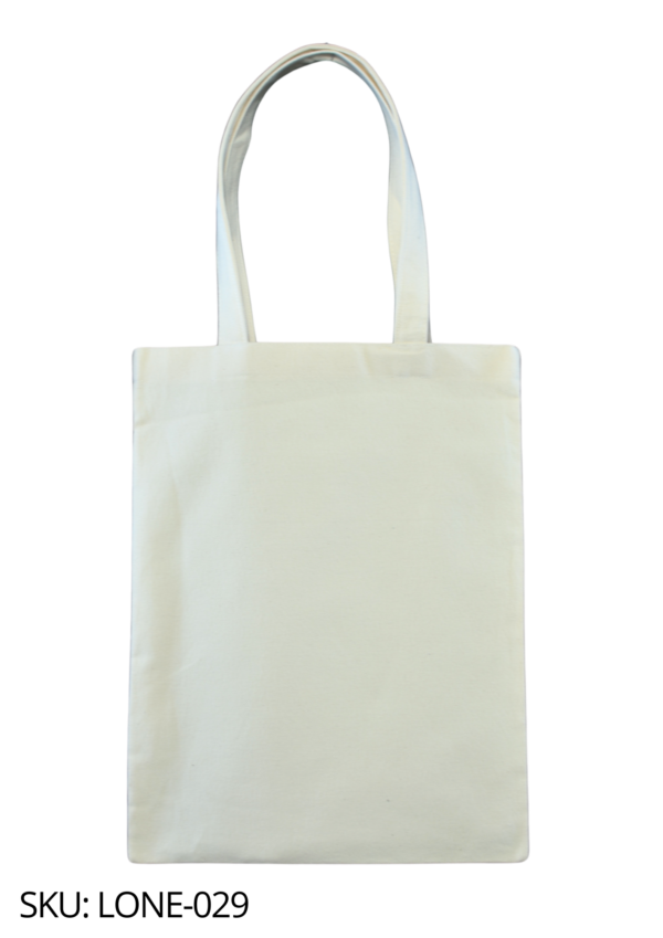 Bolsa de loneta cruda plana