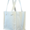 Bolsa de loneta cruda con fuelle