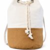 Mochila de loneta con yute