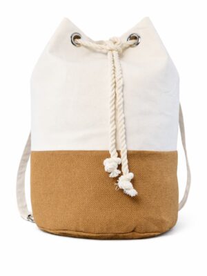 Mochila de loneta Mochila de loneta con yute