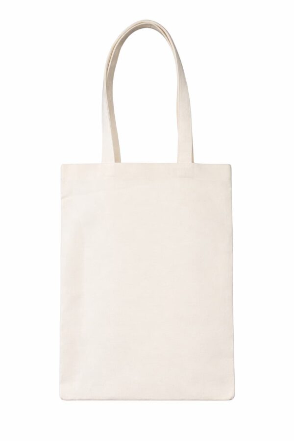 Bolsa de loneta cruda plana