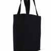 Bolsa de loneta negra corte holandes 40 x 40 cm