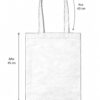 esquema bolsa de loneta cruda plana
