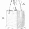 esquema bolsa de loneta cruda 30 x 30 x 20 cm