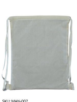 Morral de manta cruda grande