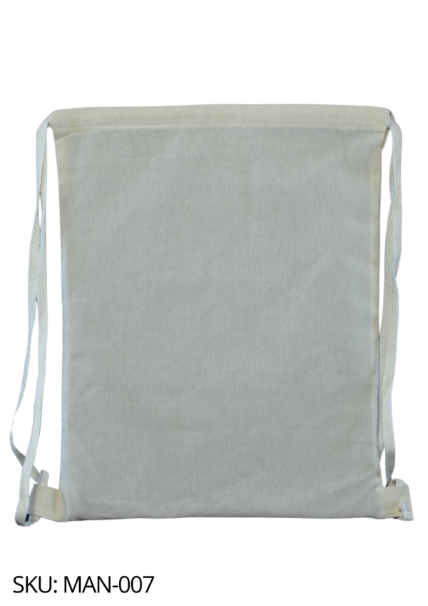 Morral de manta cruda grande