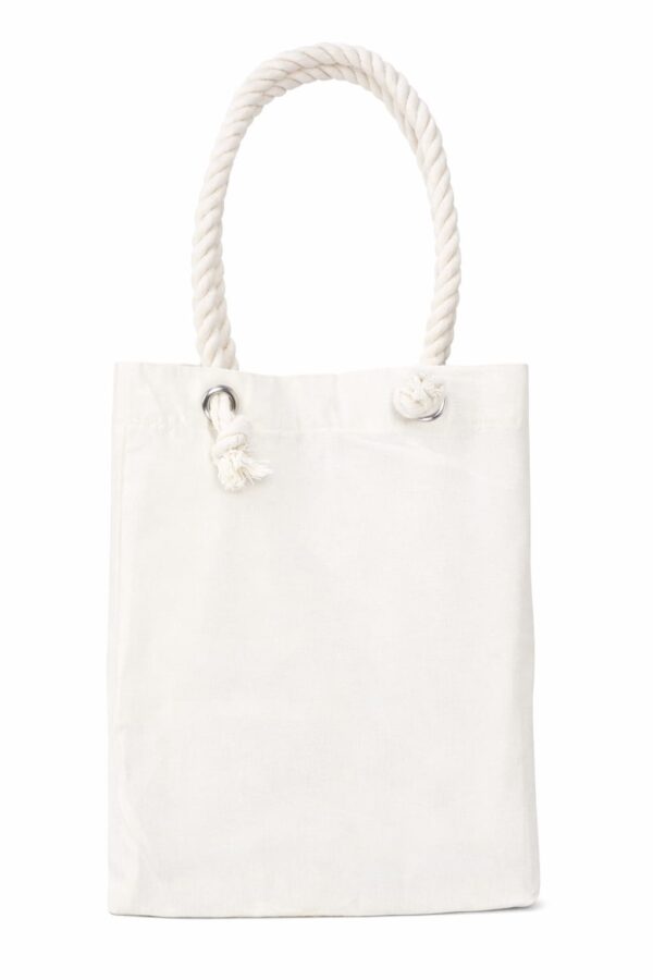 bolsa de manta cruda con cordón, broche y forro Bolsa de manta cruda con forro y cordón