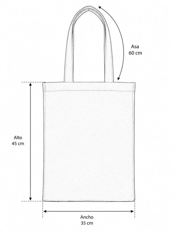 Bolsa de mezclilla crudo