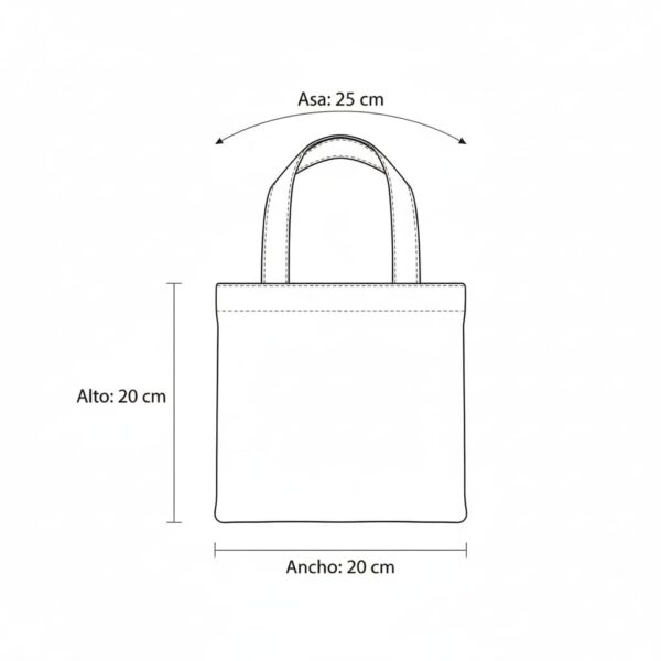 esquema bolsa de manta cruda mini