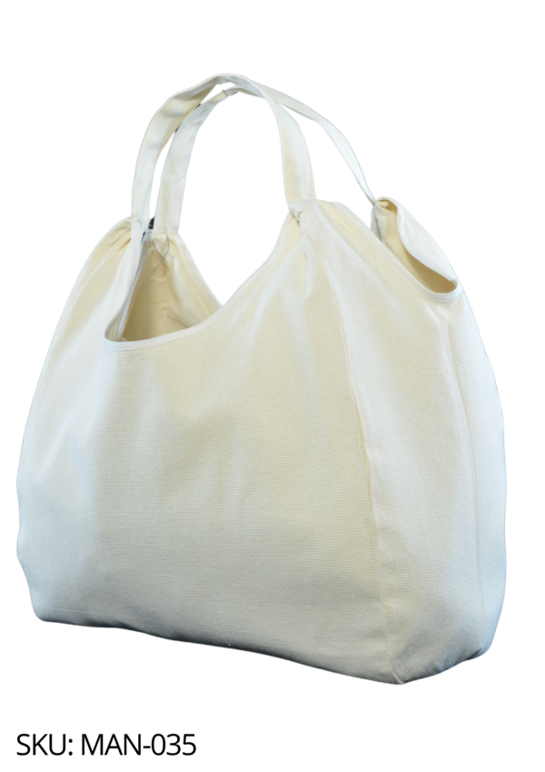 Bolsa de manta con etamina doble vista