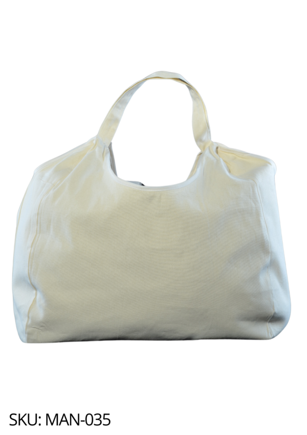 Bolsa de manta con etamina doble vista