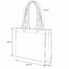 esquema bolsa de manta mediana con fuelle 33.5 x 28 x 12 cm
