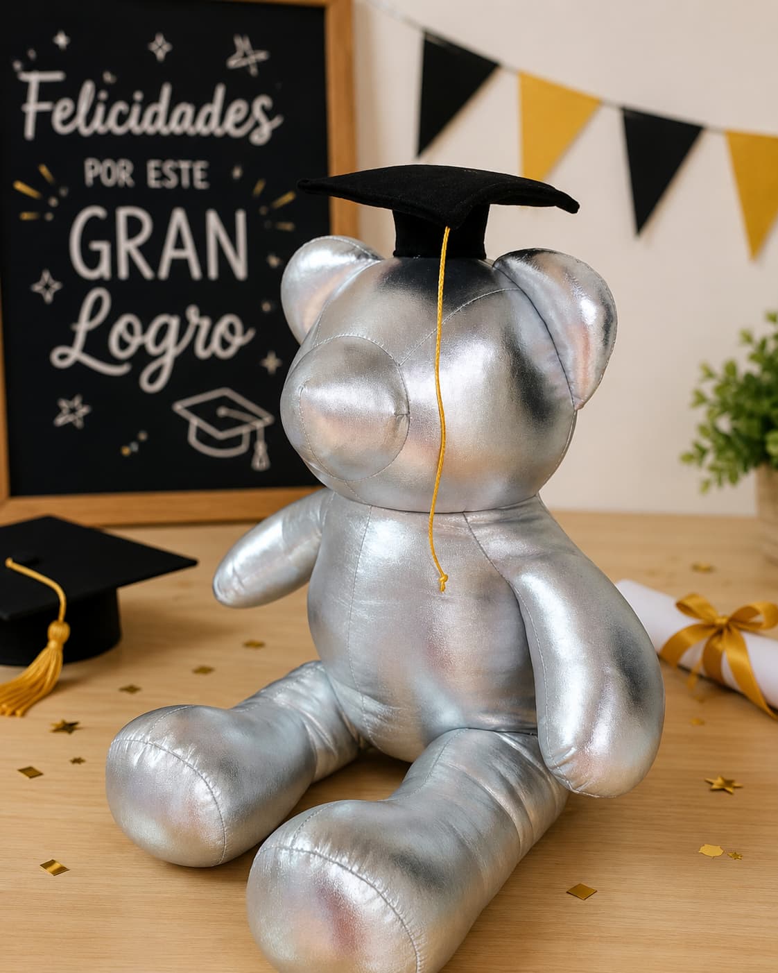 Oso de graduación